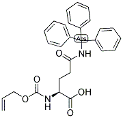 ALOC-GLN(TRT)-OH Struktur