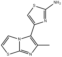 4-(6-METHYL-IMIDAZO[2,1-B]THIAZOL-5-YL)-THIAZOL-2-YLAMINE Struktur