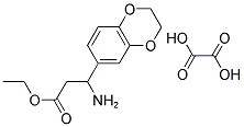 3-AMINO-3-(2,3-DIHYDRO-BENZO[1,4]DIOXIN-6-YL)-PROPIONIC ACID ETHYL ESTER C2H2O4 Struktur