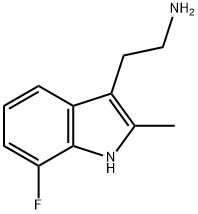 2-(7-FLUORO-2-METHYL-1H-INDOL-3-YL)-ETHYLAMINE Struktur