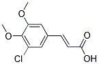 (2E)-3-(3-CHLORO-4,5-DIMETHOXYPHENYL)ACRYLIC ACID Struktur