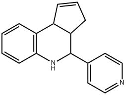 4-PYRIDIN-4-YL-3A,4,5,9B-TETRAHYDRO-3H-CYCLOPENTA-[C]QUINOLINE Struktur