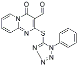 4-OXO-2-(1-PHENYL-1H-TETRAZOL-5-YLSULFANYL)-4H-PYRIDO[1,2-A]PYRIMIDINE-3-CARBALDEHYDE Struktur