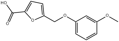 5-[(3-METHOXYPHENOXY)METHYL]-2-FUROIC ACID Struktur