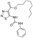 OCTYL 5-[(ANILINOCARBONYL)AMINO]-1,2,3-THIADIAZOLE-4-CARBOXYLATE Struktur