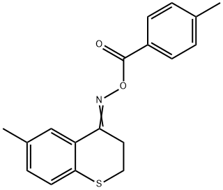 6-METHYL-4-([(4-METHYLBENZOYL)OXY]IMINO)THIOCHROMANE Structure