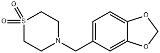 4-(1,3-BENZODIOXOL-5-YLMETHYL)-1LAMBDA6,4-THIAZINANE-1,1-DIONE Struktur