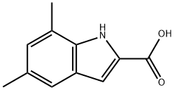 5,7-DIMETHYL-1H-INDOLE-2-CARBOXYLIC ACID Struktur