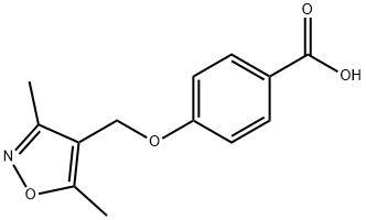 4-[(3,5-DIMETHYLISOXAZOL-4-YL)METHOXY]BENZOIC ACID Struktur