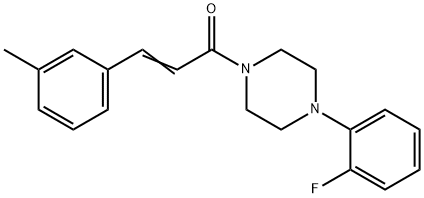 1-[4-(2-FLUOROPHENYL)PIPERAZINO]-3-(3-METHYLPHENYL)-2-PROPEN-1-ONE Struktur