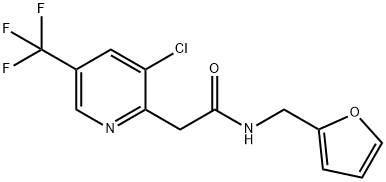 2-[3-CHLORO-5-(TRIFLUOROMETHYL)-2-PYRIDINYL]-N-(2-FURYLMETHYL)ACETAMIDE Struktur