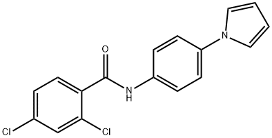 2,4-DICHLORO-N-[4-(1H-PYRROL-1-YL)PHENYL]BENZENECARBOXAMIDE Struktur