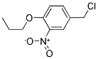 4-(CHLOROMETHYL)-2-NITRO-1-PROPOXYBENZENE Struktur