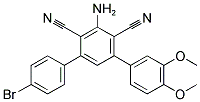 5'-AMINO-4''-BROMO-3,4-DIMETHOXY-[1,1':3',1'']TERPHENYL-4',6'-DICARBONITRILE Struktur