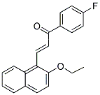 1-(4-FLUOROPHENYL)-3-(2-ETHOXYNAPHTHYL)-2-PROPEN-1-ONE Struktur