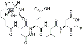 BIOTIN-ASP(OME)-GLU(OME)-VAL-ASP(OME)-FLUOROMETHYLKETONE Struktur