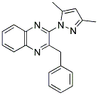 2-BENZYL-3-(3,5-DIMETHYL-1H-PYRAZOL-1-YL)QUINOXALINE Struktur