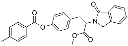 4-[3-METHOXY-3-OXO-2-(1-OXO-1,3-DIHYDRO-2H-ISOINDOL-2-YL)PROPYL]PHENYL 4-METHYLBENZENECARBOXYLATE Struktur