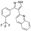 2-[3-(3-(TRIFLUOROMETHYL)PHENYL)-1H-PYRAZOL-4-YL]QUINOLINE Struktur