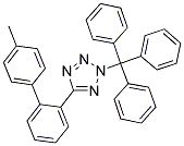 5-[2-(4-METHYLPHENYL)PHENYL]-2-TRIPHENYLMETHYL-TETRAZOLE Struktur