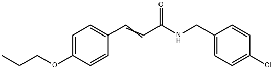 N-(4-CHLOROBENZYL)-3-(4-PROPOXYPHENYL)ACRYLAMIDE Struktur