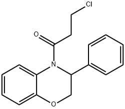 3-CHLORO-1-(3-PHENYL-2,3-DIHYDRO-4H-1,4-BENZOXAZIN-4-YL)-1-PROPANONE Struktur