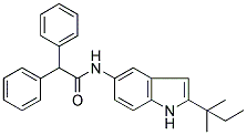 N-[2-(1,1-DIMETHYLPROPYL)-1H-INDOL-5-YL]-2,2-DIPHENYLACETAMIDE Struktur