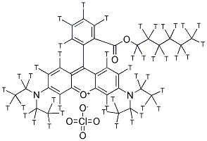 RHODAMINE B, HEXYL ESTER PERCHLORATE [3H(G)] Struktur