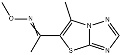 1-(6-METHYL[1,3]THIAZOLO[3,2-B][1,2,4]TRIAZOL-5-YL)-1-ETHANONE O-METHYLOXIME Struktur