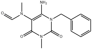 6-AMINO-1-BENZYL-3-METHYL-5-(N-FORMYL-N-METHYL)URACIL Struktur