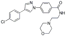 4-[4-(4-CHLOROPHENYL)-1H-PYRAZOL-1-YL]-N-(2-MORPHOLINOETHYL)BENZAMIDE Struktur