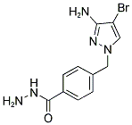 4-(3-AMINO-4-BROMO-PYRAZOL-1-YLMETHYL)-BENZOIC ACID HYDRAZIDE Struktur