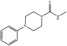 (METHYLAMINO)(4-PHENYLPIPERAZINYL)METHANE-1-THIONE Struktur