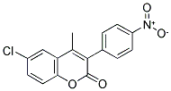 6-CHLORO-4-METHYL-3-(4'-NITROPHENYL)COUMARIN Struktur