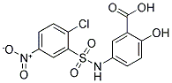 5-(2-CHLORO-5-NITRO-BENZENESULFONYLAMINO)-2-HYDROXY-BENZOIC ACID Struktur