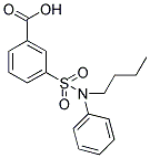 3-(BUTYL-PHENYL-SULFAMOYL)-BENZOIC ACID Struktur