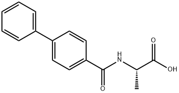 2-[(BIPHENYL-4-CARBONYL)-AMINO]-PROPIONIC ACID Struktur