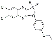 6,7-DICHLORO-2-(4-ETHOXYPHENOXY)-3-(TRIFLUOROMETHYL)QUINOXALINE Struktur