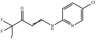 (E)-4-[(5-CHLORO-2-PYRIDINYL)AMINO]-1,1,1-TRIFLUORO-3-BUTEN-2-ONE Struktur