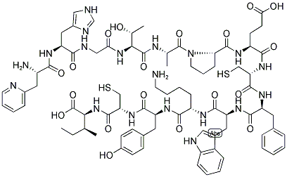 (PYR110)-PREPRO-UROTENSIN II (110-123) (RAT) Struktur