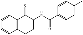 4-METHYL-N-(1-OXO-1,2,3,4-TETRAHYDRO-2-NAPHTHALENYL)BENZENECARBOXAMIDE Struktur