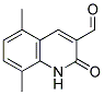 5,8-DIMETHYL-2-OXO-1,2-DIHYDRO-3-QUINOLINECARBALDEHYDE Struktur