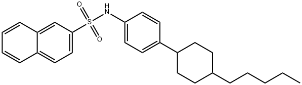 N-[4-(4-PENTYLCYCLOHEXYL)PHENYL]-2-NAPHTHALENESULFONAMIDE Struktur