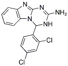 4-(2,4-DICHLOROPHENYL)-3,4-DIHYDRO[1,3,5]TRIAZINO[1,2-A]BENZIMIDAZOL-2-AMINE Struktur