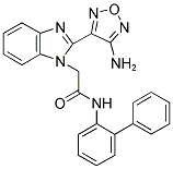 2-[2-(4-AMINO-1,2,5-OXADIAZOL-3-YL)-1H-BENZIMIDAZOL-1-YL]-N-1,1'-BIPHENYL-2-YLACETAMIDE Struktur