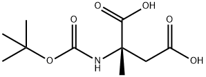 BOC-ALPHA-METHYL-L-ASPARTIC ACID Struktur