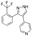 4-[3-(2-(TRIFLUOROMETHYL)PHENYL)-1H-PYRAZOL-4-YL]PYRIDINE Struktur