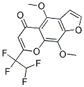 4,9-DIMETHOXY-7-(1,1,2,2-TETRAFLUOROETHYL)-5H-FURO-[3,2-G]-CHROMENE-5-ONE Struktur