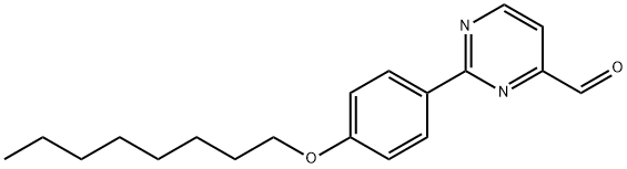 2-[4-(OCTYLOXY)PHENYL]-4-PYRIMIDINECARBALDEHYDE Struktur