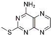 2-(METHYLSULFANYL)-4-PTERIDINAMINE Struktur